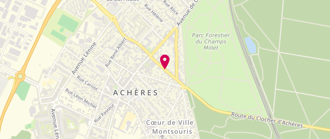 Plan de AUVINET Dominique, 7 Avenue Paquet, 78260 Achères
