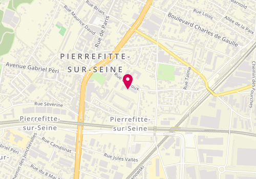 Plan de HESLOT Camille, 44 Rue Gueroux, 93380 Pierrefitte-sur-Seine