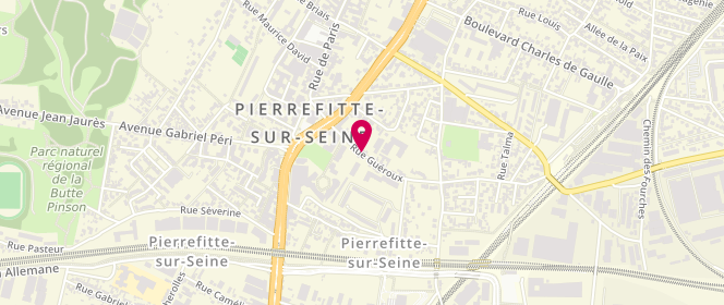 Plan de SIETCHIPING NZEPA Francis, 18 Rue Gueroux, 93380 Pierrefitte-sur-Seine