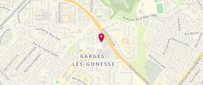 Plan de AIDAN Gérard, 3 Place de l'Hotel de Ville, 95140 Garges-lès-Gonesse
