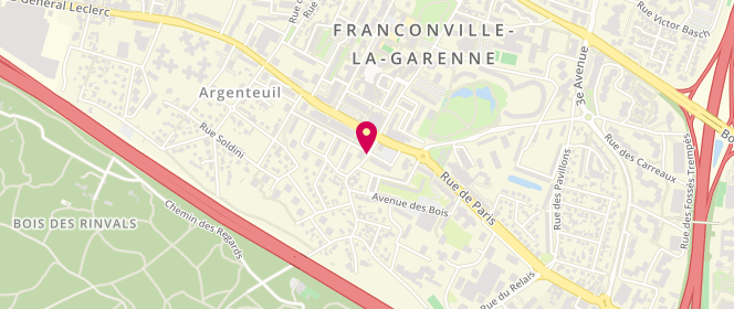 Plan de LEDRU Nathalie, 2 Rue Gabriel Bertin, 95130 Franconville