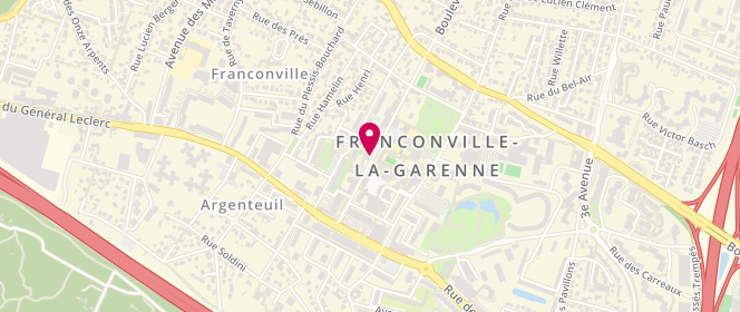 Plan de THIAVILLE Arielle, 25 Boulevard Maurice Berteaux, 95130 Franconville