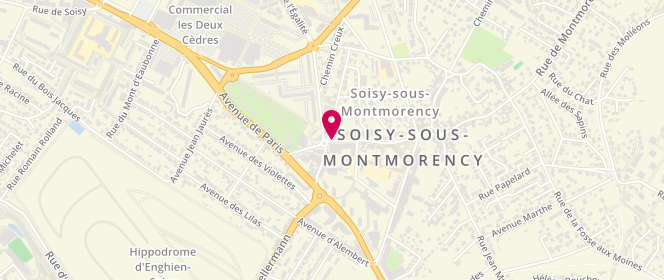 Plan de AUBIN-AUGER Isabelle, 40 Rue Carnot, 95230 Soisy-sous-Montmorency