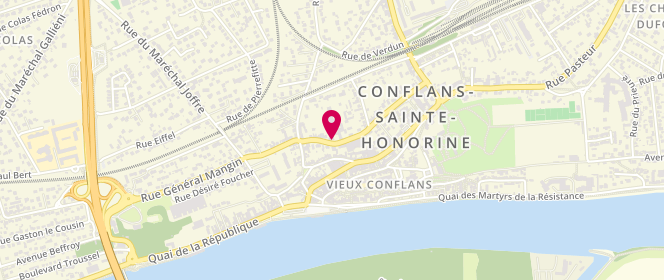 Plan de TILLIARD Sylvie, 50 Rue Arnoult Crapotte, 78700 Conflans-Sainte-Honorine