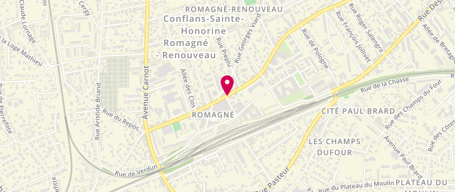 Plan de BOUHMIDI Lahouari, 36 Avenue du Marechal Foch, 78700 Conflans-Sainte-Honorine