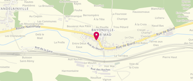 Plan de ADAM Luc, 13 Rue de Mèville, 54890 Bayonville-sur-Mad