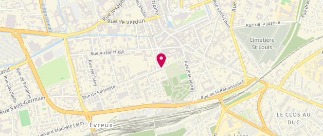 Plan de SUIJKER-André Florence, 90 Rue de Pannette, 27000 Évreux