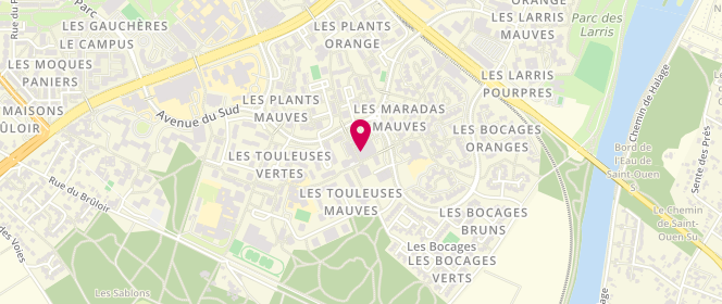 Plan de AMOUSSOU Patrick, 8 Place des Touleuses, 95011 Cergy
