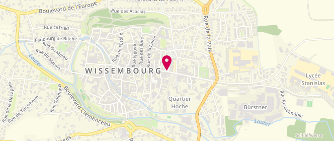 Plan de BENSIMON Claude, 53 Rue Nationale, 67160 Wissembourg