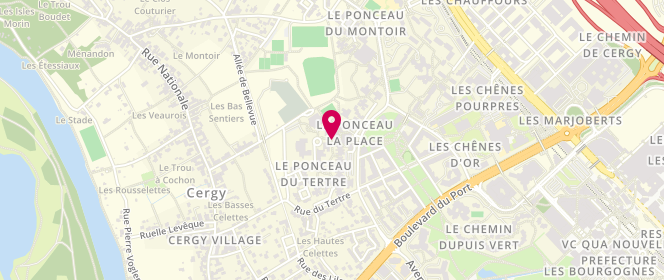 Plan de SPITTLER Juliette, 8 Place du Ponceau, 95000 Cergy