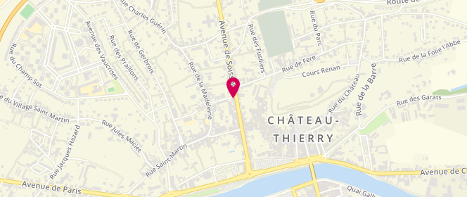 Plan de CHOLLET Anne-Claire, 30 Avenue de Soissons, 02400 Château-Thierry