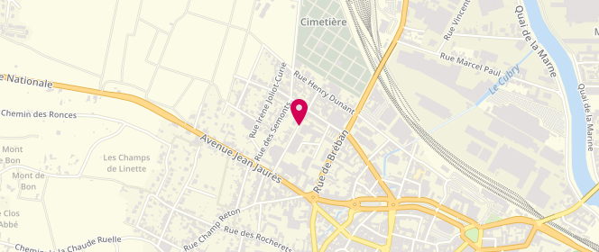 Plan de PREVOST Ophélie, 10 Rue Cote Legris, 51206 Épernay