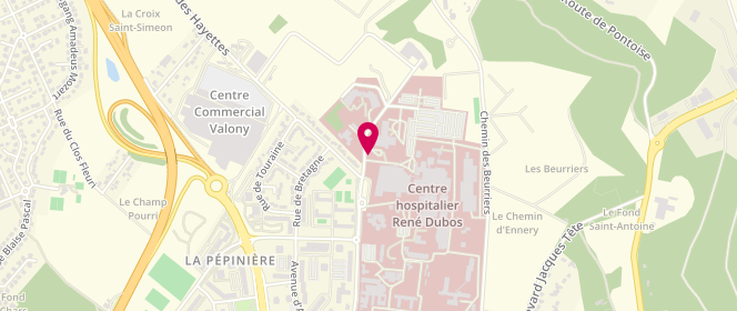 Plan de MISSAOUI Cyrine, 6 Avenue de l'Ile de France, 95300 Pontoise