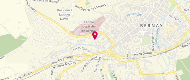 Plan de ANGOT Jean Baptiste, 22 Rue Guillaume de la Tremblaye, 27300 Bernay