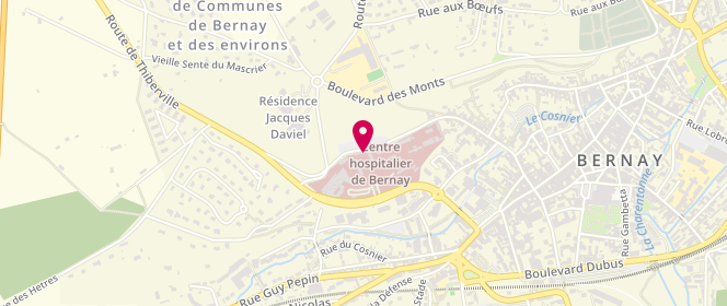 Plan de BUFFET Xavier, 5 Rue Anne de Ticheville, 27303 Bernay