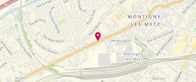 Plan de VISANICA-QUIN Delphine, 253 Rue de Pont à Mousson, 57950 Montigny-lès-Metz