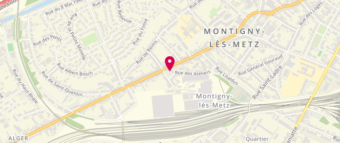 Plan de PASQUINUCCI-FRUITIER Nicole, 1 Place Saint Victor, 57950 Montigny-lès-Metz