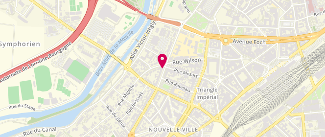 Plan de EHMANN-KRIER Nicole, 3 Avenue de Lattre de Tassigny, 57000 Metz