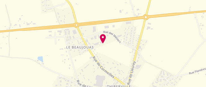 Plan de BERENI Antoine, 6 Route de Cormeilles, 27230 Thiberville