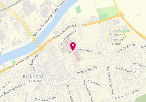 Plan de TOUSSAINT Amélie, 25 Rue Edmond Turcq, 95260 Beaumont-sur-Oise