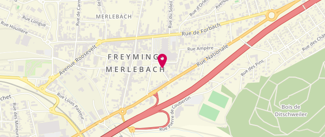 Plan de BENCHEIKH Kamal, 5 Rue des Allies, 57800 Freyming-Merlebach