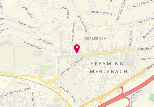 Plan de POSS Thierry, 14 Rue du Marechal Foch, 57800 Freyming-Merlebach