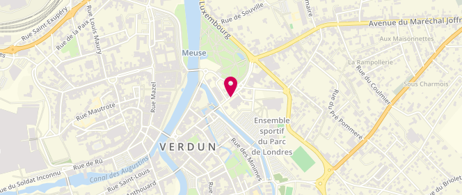 Plan de DERIN Véronique, 30 Avenue de Douaumont, 55100 Verdun
