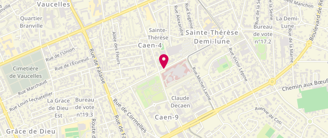 Plan de BERTOIA Cécile, 20 Avenue Georges Guynemer, 14052 Caen