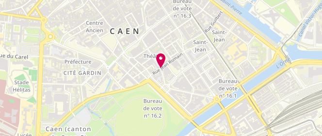 Plan de GROSBOIS Olivier, 51 Rue des Jacobins, 14000 Caen