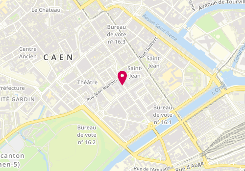 Plan de LAFORGE Thierry, 130 Rue Saint Jean, 14000 Caen