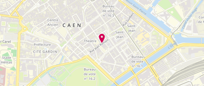 Plan de DEBROISE Evelyne, 22 Rue Jean Romain, 14000 Caen