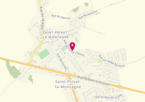 Plan de GRADELER Jean Daniel, 2 Bis Rue Conot Chenoy, 57855 Saint-Privat-la-Montagne