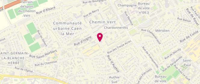 Plan de LAURENT Arnaud, 114 Rue d'Authie, 14000 Caen