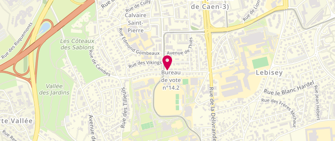 Plan de CRETE Pascal, 47 Avenue de Bruxelles, 14000 Caen