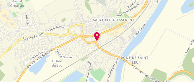 Plan de BAUDRILLARD Pierre, 9 Rue Pasteur, 60340 Saint-Leu-d'Esserent