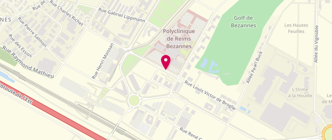 Plan de CAILLET Marie-Josèphe, 89 Rue Louis Victor de Broglie, 51430 Bezannes