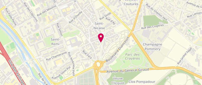 Plan de MINETTE Delphine, 6 Boulevard Victor Lambert, 51100 Reims