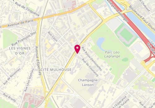 Plan de MAFFRE Charlotte, 38 Rue de Courlancy, 51057 Reims