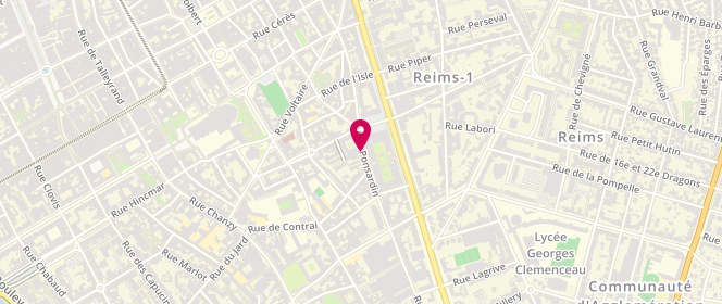 Plan de ACKAH-MIEZAN Stanley, 72 Rue Ponsardin, 51100 Reims