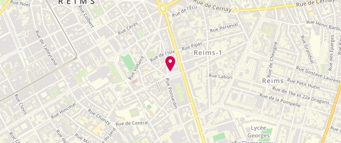 Plan de ROQUE Fabien, 1 Place Paul Jamot, 51100 Reims