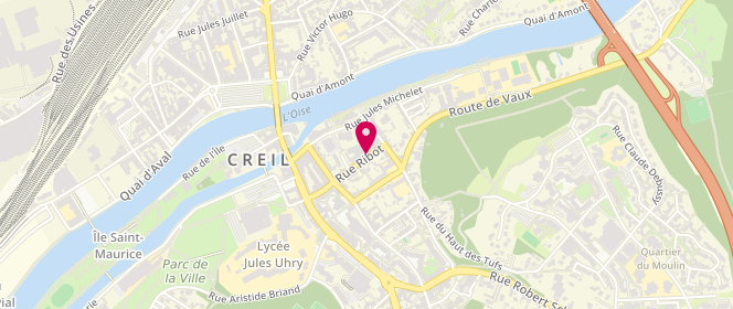 Plan de CANTET Cyrille, 13 Rue Ribot, 60313 Creil