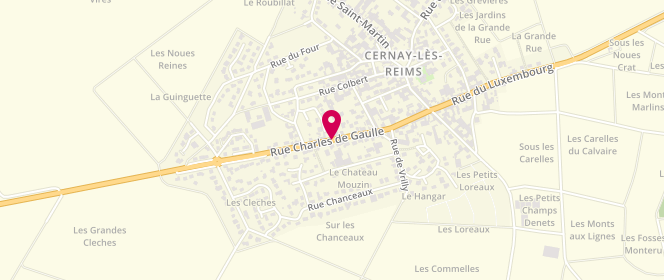 Plan de RONCIN-BEHRA Natacha, 22 C Rue Charles de Gaulle, 51420 Cernay-lès-Reims