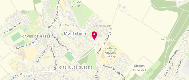 Plan de DACHEUX Patrice, 43 Avenue Anatole France, 60160 Montataire