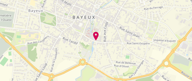 Plan de ARZALIER-DARET Ségolène, 13 Rue de Nesmond, 14400 Bayeux