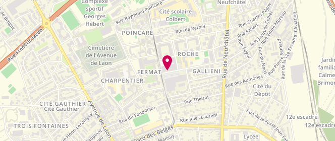 Plan de TZANAKI Christina, 14 Rue Marechal Gallieni, 51100 Reims