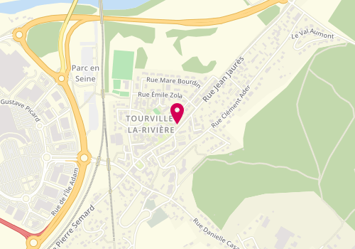 Plan de DOS SANTOS ANNE, 35 Rue Jean Jaurès, 76410 Tourville-la-Rivière