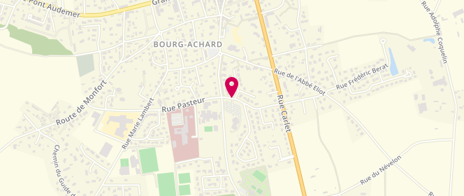 Plan de CHERON Cyrielle, 45 Rue Pierre et Marie Curie, 27310 Bourg-Achard