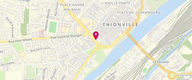 Plan de DURUY Bruno, 1 Allée Raymond Poincare, 57100 Thionville