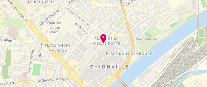 Plan de EHRET-NOUVION Françoise, 6 Place de la Vieille Porte, 57100 Thionville
