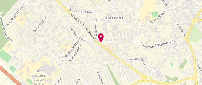 Plan de BESSE Eric, 14 Rue Ernest Lavisse, 02200 Soissons